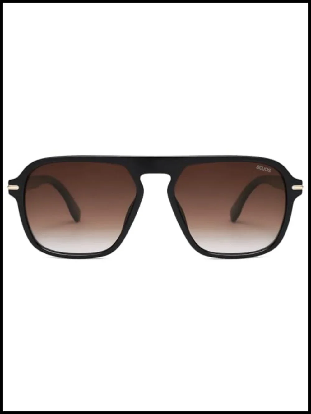 Retro Aviator Polarized Sunglasses Square Pilot Shades UV400 TR90